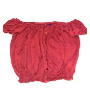 Maroon Aeropostale crop top